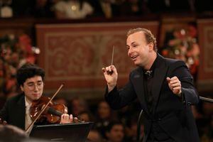 Dirigent Yannick Nézet-Séguin erinnerte an die Kraft der Freundlichkeit und der Musik. - Foto: Dieter Nagl/WIENER PHILHARMONIKER/APA/dpa