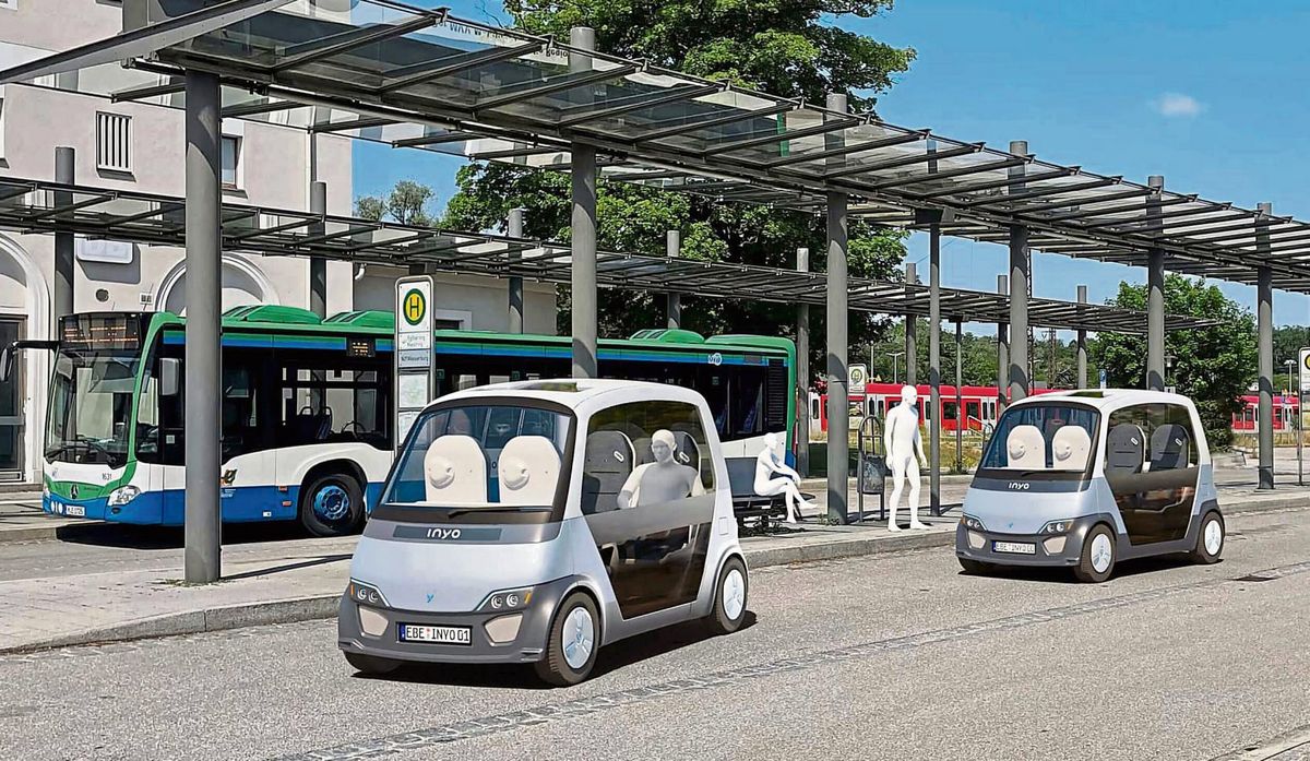 Clever, schnell, autonom: Paderborns selbstfahrende Cabs bringen die Mobilität der Zukunft auf die Straße. Foto: Inyo Mobility GmbH
