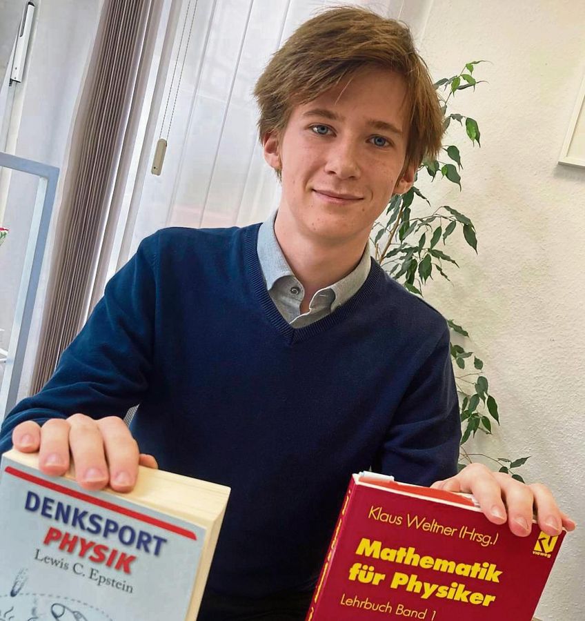 Ronny Neufeld hat schon vor dem Abi ein Semester Physik in Paderborn studiert. Foto: Frenz