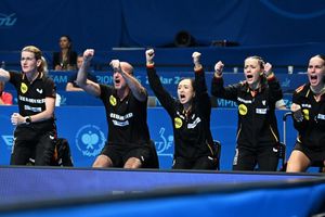 Die deutschen Tischtennis-Frauen haben den EM-Titel gewonnen. - Foto: Manfred Schillings/dpa