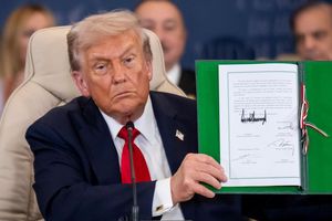 US-Präsident Trump zeigt ein gewisses Verständnis dafür, dass die Hamas im Gazastreifen Gegner hinrichtet. (Archivbild) - Foto: Michael Kappeler/dpa