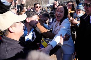 Hat Trump im Weißen Haus getroffen: die venezolanische Oppositionsführerin María Corina Machado. - Foto: Pablo Martinez Monsivais/AP/dpa