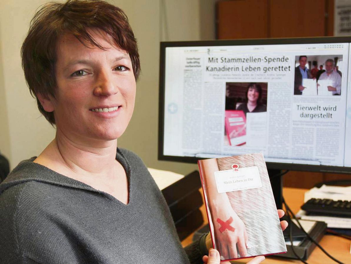 Am 8. April 2009 berichtet der Patriot über die Kontaktaufnahme zwischen Carole Boulay und ihrer Lebensretterin Andrea Sprenger aus Erwitte. 15 Jahre später hat diese ein Buch über jene emotionale Verbindung geschrieben. Foto: Puls