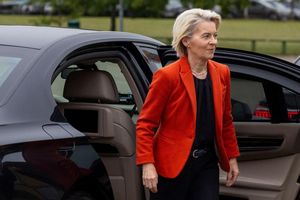 Das Flugzeug mit Ursula von der Leyen konnte am Ende sicher landen. (Archivbild) - Foto: Mindaugas Kulbis/AP/dpa