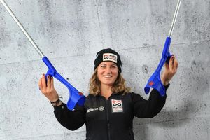 Ist ihre Krücken wieder los: Snowboarderin Ramona Hofmeister. (Archivbild) - Foto: Karl-Josef Hildenbrand/dpa