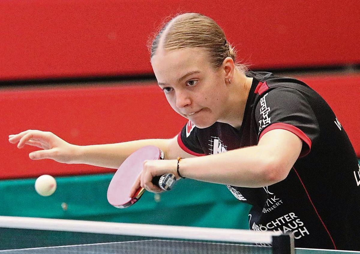 Im vorletzten Heimspiel der Saison gegen Liga-Schlusslicht TSV Dachau II wird auch die 16-jährige Lukrecija Juchnaite für den TTK Anröchte an die Platte gehen. Foto: Wiegand