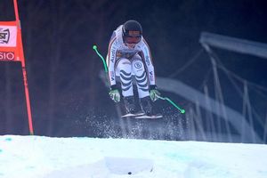 Kira Weidle-Winkelmann zeigte in der Abfahrt von Tarvisio eine starke Vorstellung. - Foto: Giovanni Auletta/AP/dpa