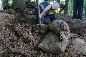 Archäologen haben in Schleswig-Holstein Bundeswehr-Sandsäcke gefunden. - Foto: Markus Scholz/dpa