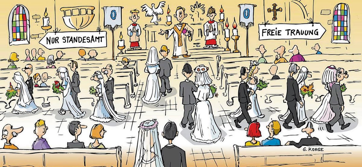 Eine Trauung ist längst keine rein kirchliche Sache mehr. Immer häufiger biegen Brautpaare vorher ab – auch in Anröchte.