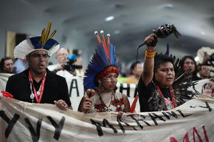 Der Klimagipfel war von Protesten Indigener begleitet worden. - Foto: Andre Penner/AP/dpa