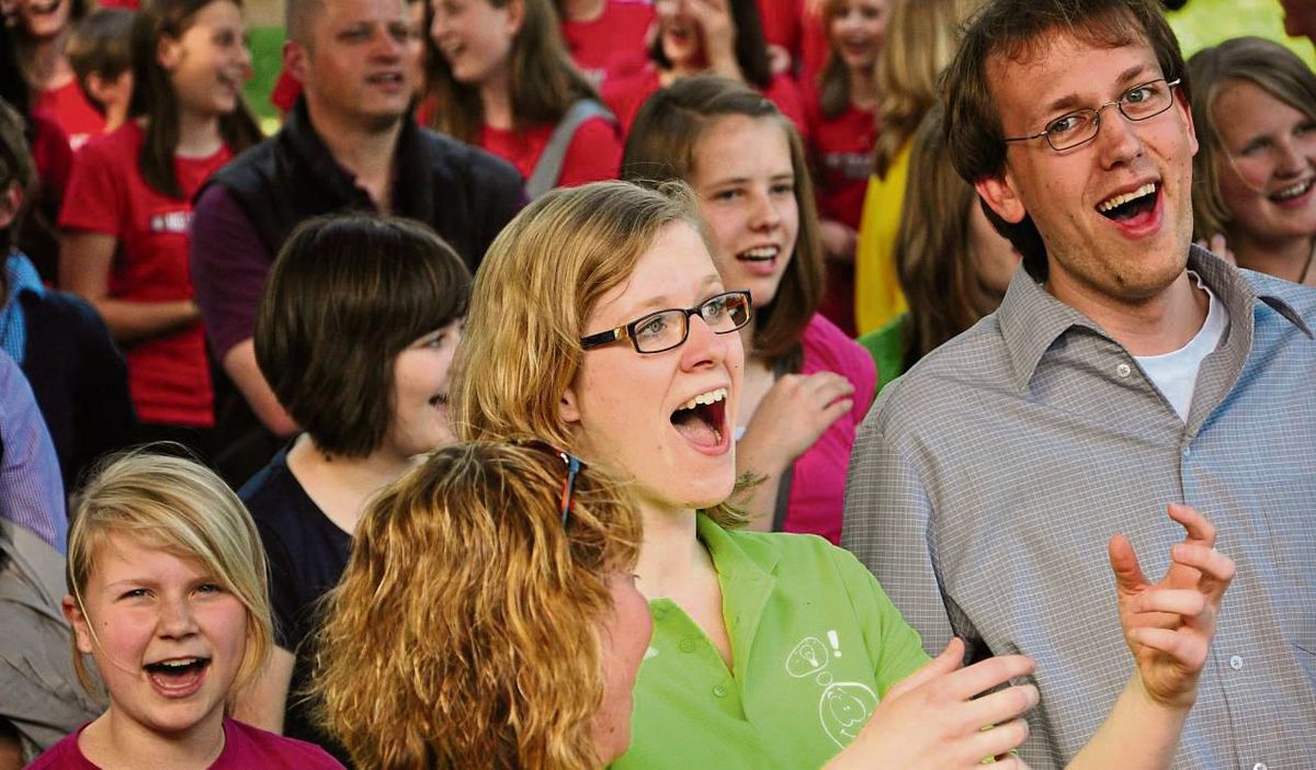Im Gesangsfieber: Am kommenden Wochenende ist der 8. Kinder- und Jugendchorwettbewerb angesagt. Foto: Archiv