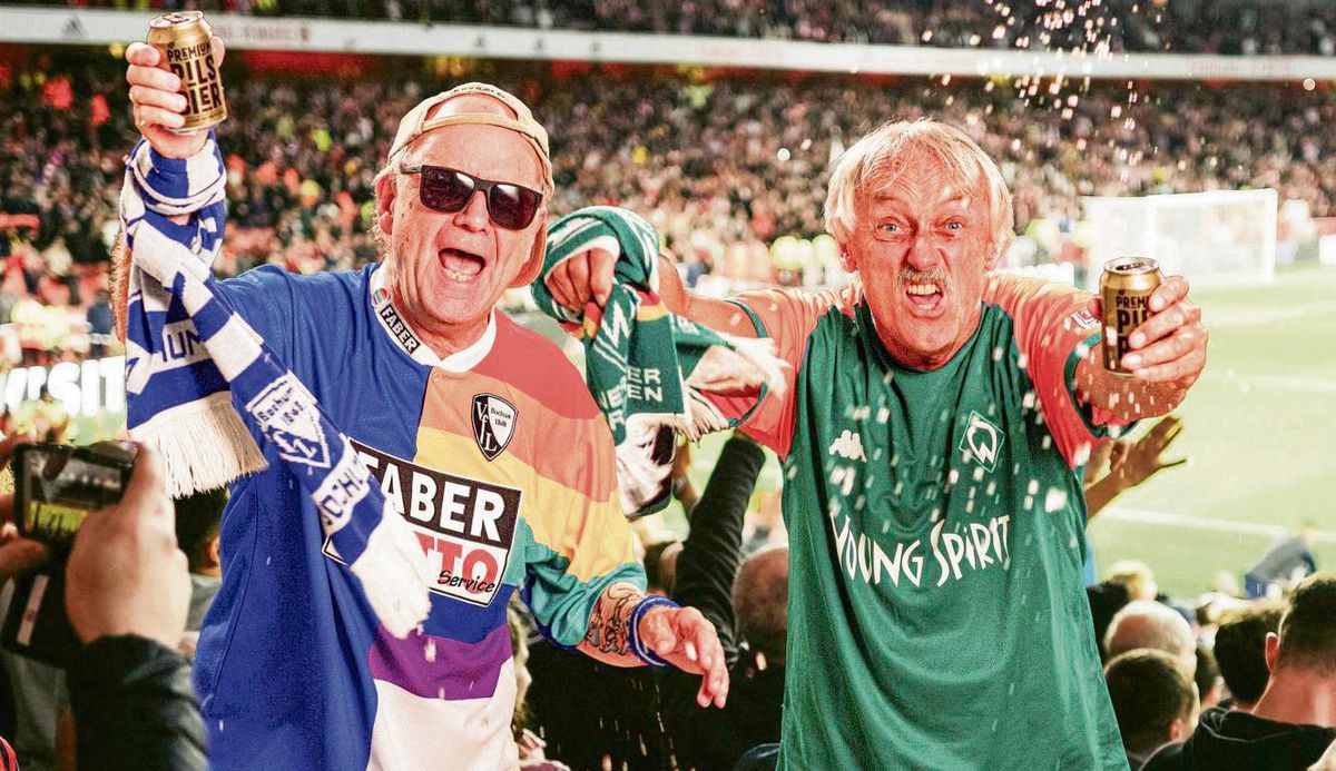 Freunde des gepflegten Ballsports: Thomas Mono und Hans Peter Königs. Foto: Christian Mono