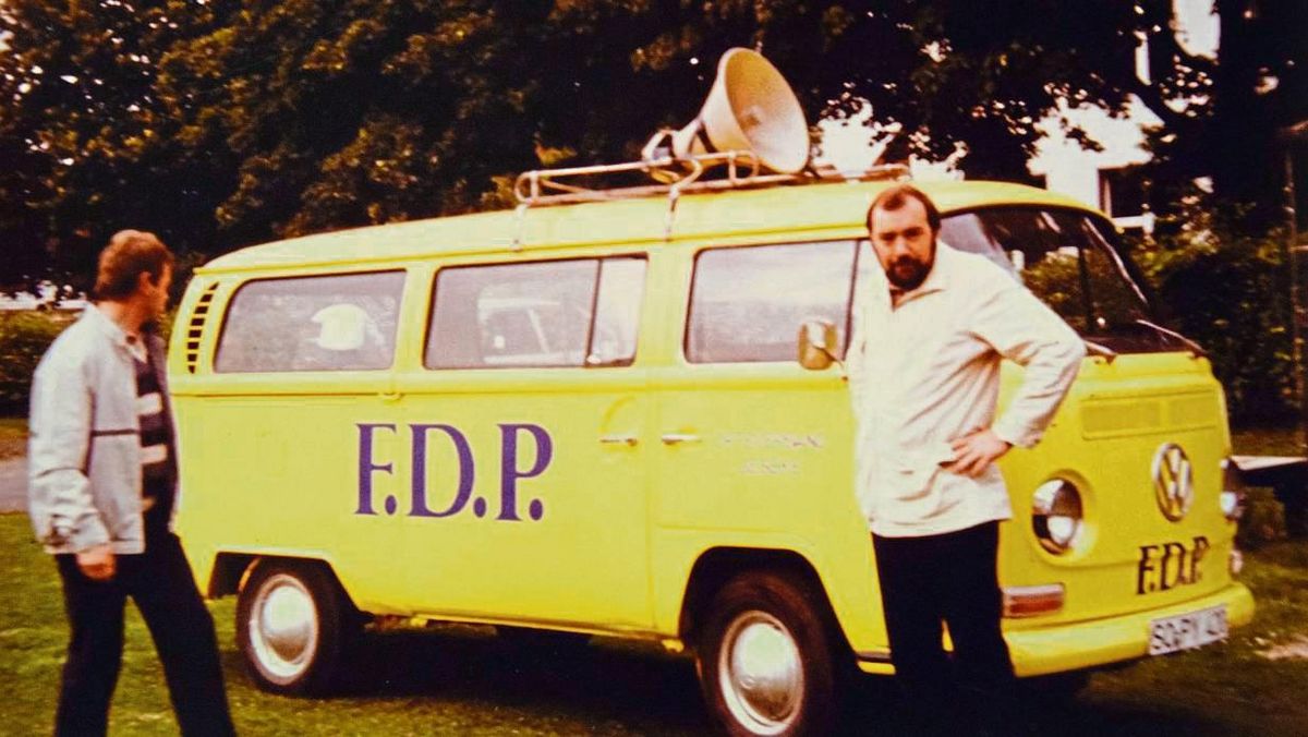 1980 warb die FDP mit diesem Wahlkampf-Bulli fürs Kreuzchen der Wähler.