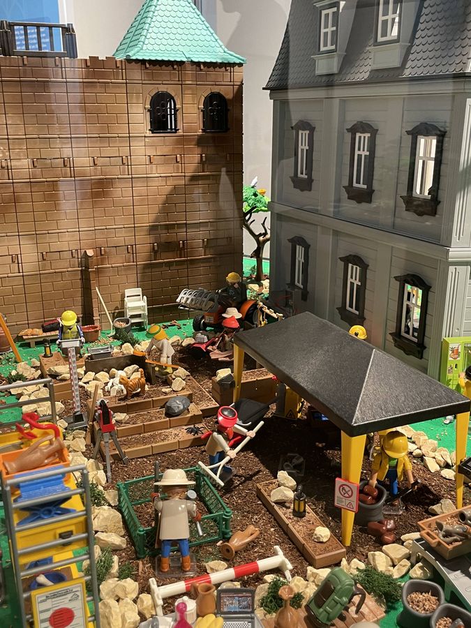 Das Diorama zeigt Ausgrabungen an der Abtei Liesborn. Foto: Friederike Stemig