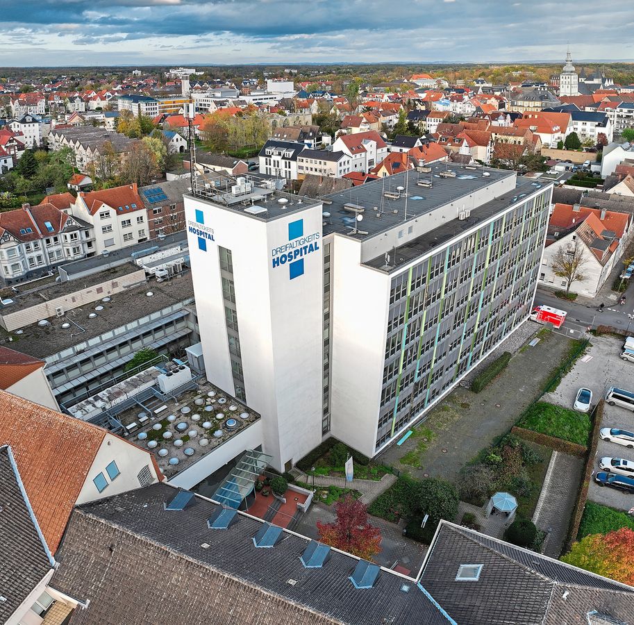Opfer eines Hacker-Angriffs: Der Klinikverbund des Dreifaltigkeits-Hospitals mit den Häusern in Lippstadt, Erwitte und Geseke. Foto: Eickhoff