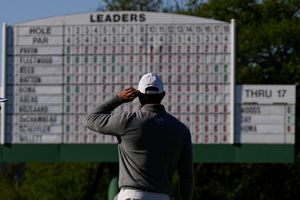 Golf-Superstar Tiger Woods hat beim Masters in Augusta erneut einen Rekord aufgestellt. - Foto: George Walker IV/AP/dpa