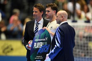 Johannes Golla lieferte zum EM-Auftakt eine überragende Leistung ab. - Foto: Sina Schuldt/dpa