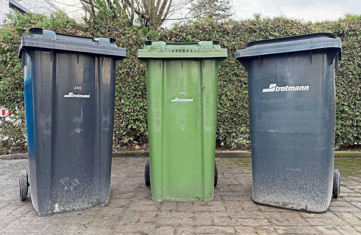 Für zusätzliche schwarze und grüne Tonnen erhebt die Stadt Rüthen demnächst Gebühren. Foto: Sarah Bsdurek