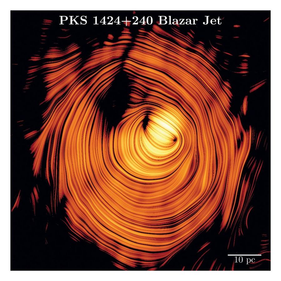 Das «Auge von Sauron» hat sich als Name sogar im Fachartikel etabliert. - Foto: Y.Y. Kovalev et al./Max-Planck-Institut für Radioastronomie/dpa