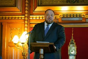 Bei einem Auftritt in Schweden hat der ukrainische Parlamentspräsident Ruslan Stefantschuk die bereits bekannten «roten Linien» der Ukraine wiederholt. (Archivbild) - Foto: Yui Mok/PA Wire/dpa