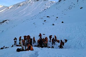 Rettungskräfte waren am Finsterkopf im Einsatz. - Foto: ---/Hundestaffel Bergrettung/dpa