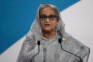Ex-Ministerpräsidentin Hasina warf dem Gericht in einer ersten Reaktion vor, es habe eine «politisch motivierte» Entscheidung getroffen. (Archivbild) - Foto: Christophe Ena/AP/dpa