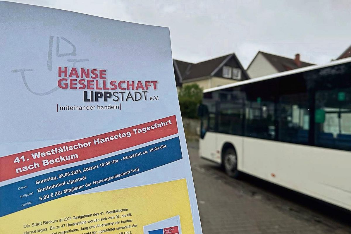 In Kooperation mit der Hanse-Gesellschaft und der VHS können Rüthener dieses Jahr erstmals mit dem Bus nach Beckum zum Hansetag fahren. Wird das Angebot gut angenommen, soll die Kooperation erweitert werden. Foto: Bsdurek