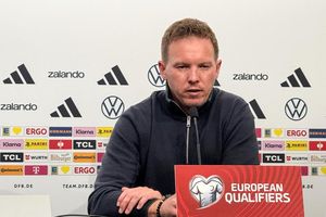 Julian Nagelsmann spricht bei der Pressekonferenz in Luxemburg. - Foto: Arne Richter/dpa