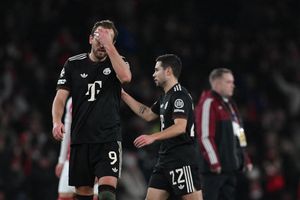 Münchens Harry Kane reagiert nach dem Spiel. - Foto: Sven Hoppe/dpa