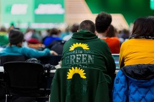 Die Grünen sehen sich in stürmischen Zeiten. - Foto: Michael Matthey/dpa