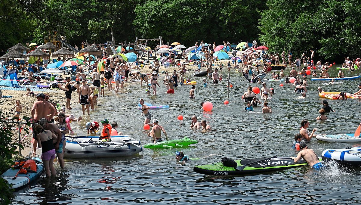 Wegen zu großen Besucherandrangs hat die Stadt den Alberssee gesperrt. Archivfoto: Tuschen