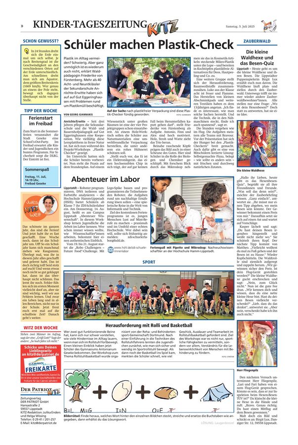 Kitz vom 5. Juli 2025