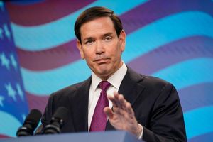 US-Außenminister Rubio äußert sich in Israel skeptisch über Chancen für eine diplomatische Lösung des Gaza-Kriegs. - Foto: Nathan Howard/Pool Reuters/AP/dpa
