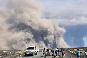 Der Ausbruch gilt als erste dokumentierte Aktivität des Hayli Gubbi seit mehreren Jahrtausenden. - Foto: Uncredited/Afar Government Communication Bureau/AP/dpa