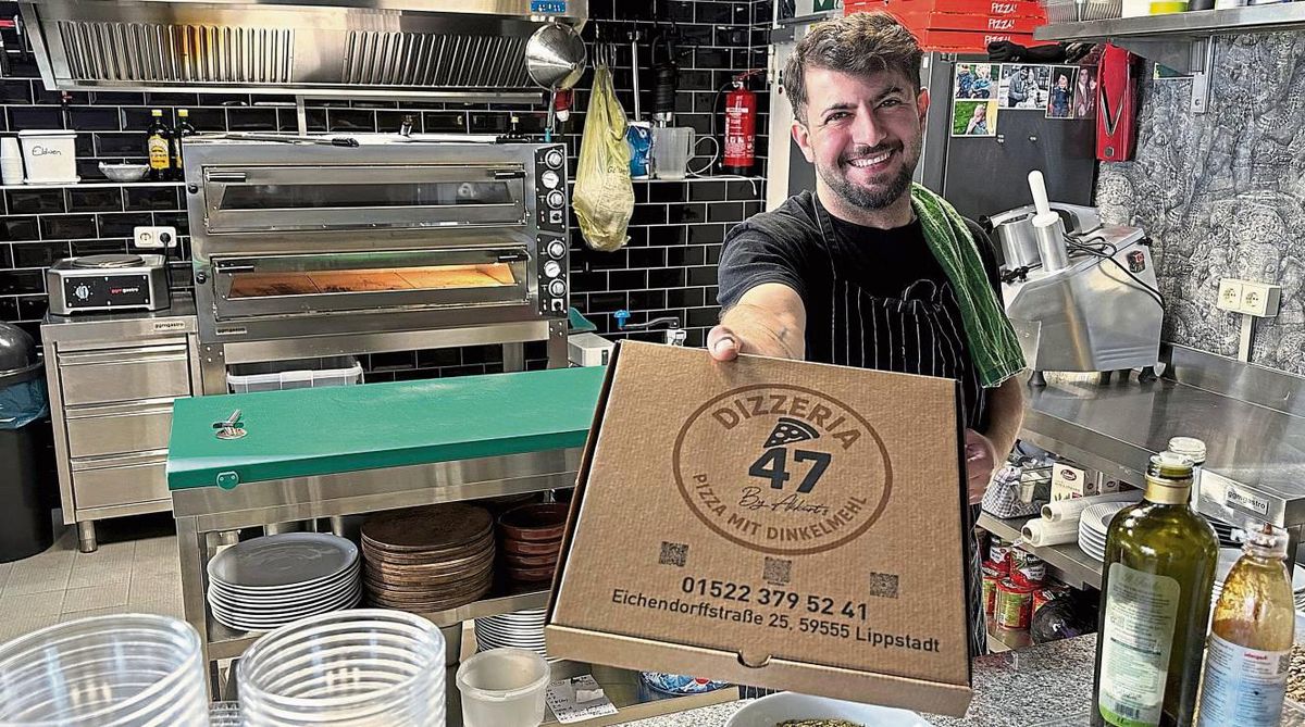 Hat sich mit der Dizzeria 47 einen Traum erfüllt: An der Eichendorffstraße 25 serviert Abdullah „Apo“ Akkurt italienisches Lebensgefühl mit Dinkel-Weizen-Mischung. Foto: CAROLIN Cegelski