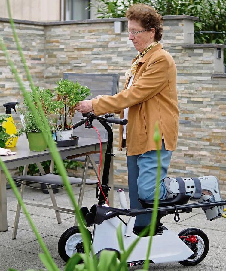 Der Orthoscoot verhilft Patienten nach einer Fuß-Op zu mehr Mobilität. Archivfoto: Lüke