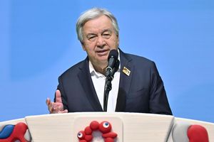 Guterres ist über den russischen Angriff auf Kiew erbost. (Archivbild) - Foto: --/kyodo/dpa