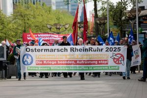 Zum Ostermarsch Rhein-Ruhr werden an drei Tagen insgesamt etwa 2.000 Teilnehmer erwartet. - Foto: Thomas Banneyer/dpa