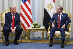 Trump spricht über die weiteren Gaza-Verhandlungen. - Foto: Evan Vucci/AP Pool/AP/dpa