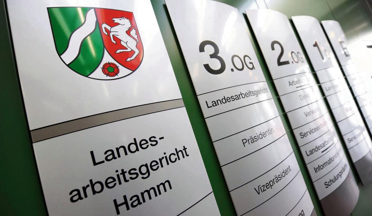Das Landesarbeitsgericht Hamm ist für 231 Gemeinden zuständig. Andrea Rakow ist eine der Vorsitzenden Richterinnen. Foto: dpa