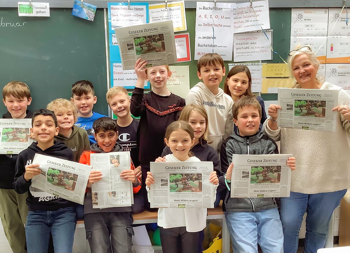 Redakteurin Helga Wissing besuchte die Klasse 4 a der Marienschule Geseke.