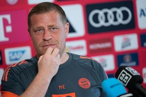 Sportvorstand Max Eberl äußert sich im Teamhotel des FC Bayern in Orlando zu Leroy Sané. - Foto: Sven Hoppe/dpa