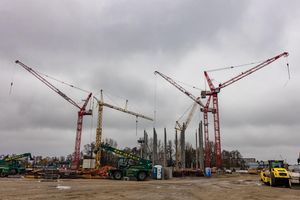 Das Rechenzentrum entsteht auf dem Gelände des ehemaligen Kraftwerks Lübbenau. - Foto: Frank Hammerschmidt/dpa