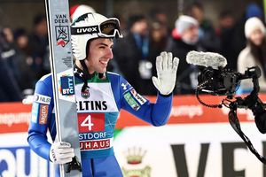 Der Slowene Zajc wurde bei der Tournee zweimal disqualifiziert. - Foto: Daniel Karmann/dpa