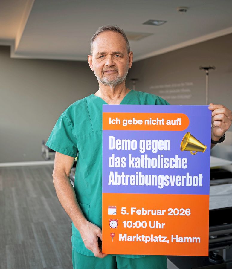 Vor dem Berufungstermin am Landesarbeitsgericht in Hamm wird es wieder einen Demonstrationszug geben. Prof. Joachim Volz geht davon aus, dass die Resonanz ähnlich groß sein wird, wie bei der Kundgebung im August in Lippstadt. Foto: innn.it