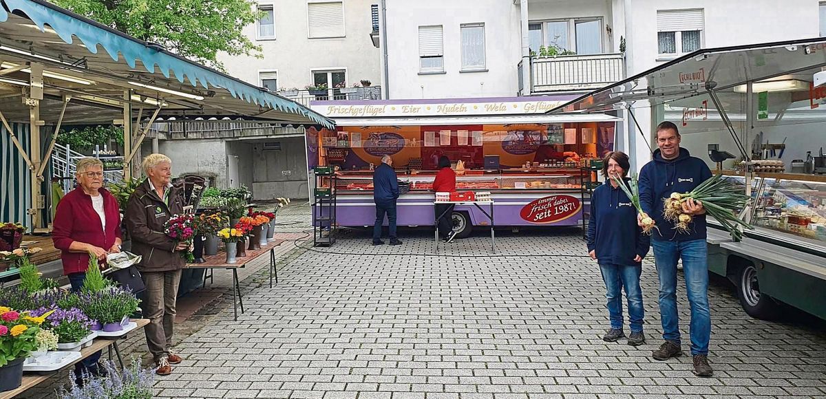 Der neue Standort des Rüthener Wochenmarktes befindet sich auf dem Rathausparkplatz (P3) in der Hachtorstraße. Foto: Kloer