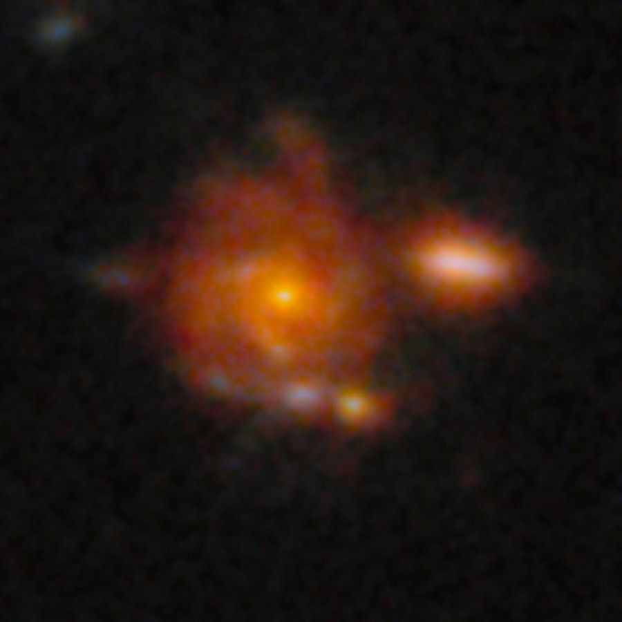 Zhúlóng, die am weitesten entfernte bislang bekannt Spiralgalaxie. - Foto: -/NSF's NOIRLab/dpa