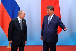 Sehen sich als Verbündete: Xi und Putin. - Foto: Suo Takekuma/Pool Kyodo News/AP/dpa