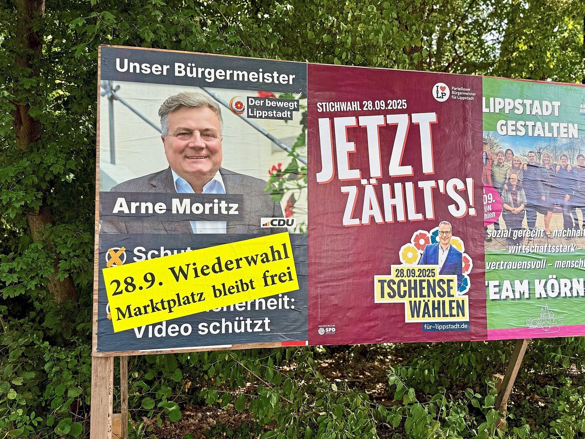 Wahlkrimi: Am übernächsten Sonntag läuft ein Zürich-Tatort im Ersten. Wer es spannender will, verfolgt den zeitgleichen Krimi ums Bürgermeisteramt. Amtsinhaber Arne Moritz kam im ersten Wahlgang auf 37,2 Prozent, Alexander Tschense auf 31,7. Foto: Ursula Vielberg