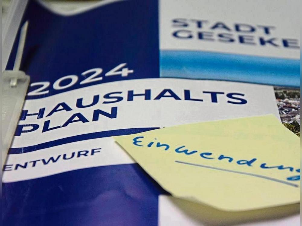 Ein Geseker Bürger hat eine Einwendung gegen den Haushaltsentwurf fürs Jahr 2024 vorgebracht. Foto: Kossack